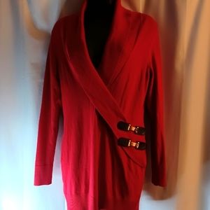 Inc V-Neck Sweater Dress